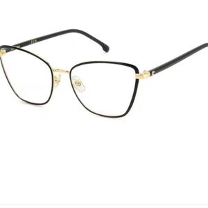 Carrera 3039 Women's cat eye Glasses in Black and Gold